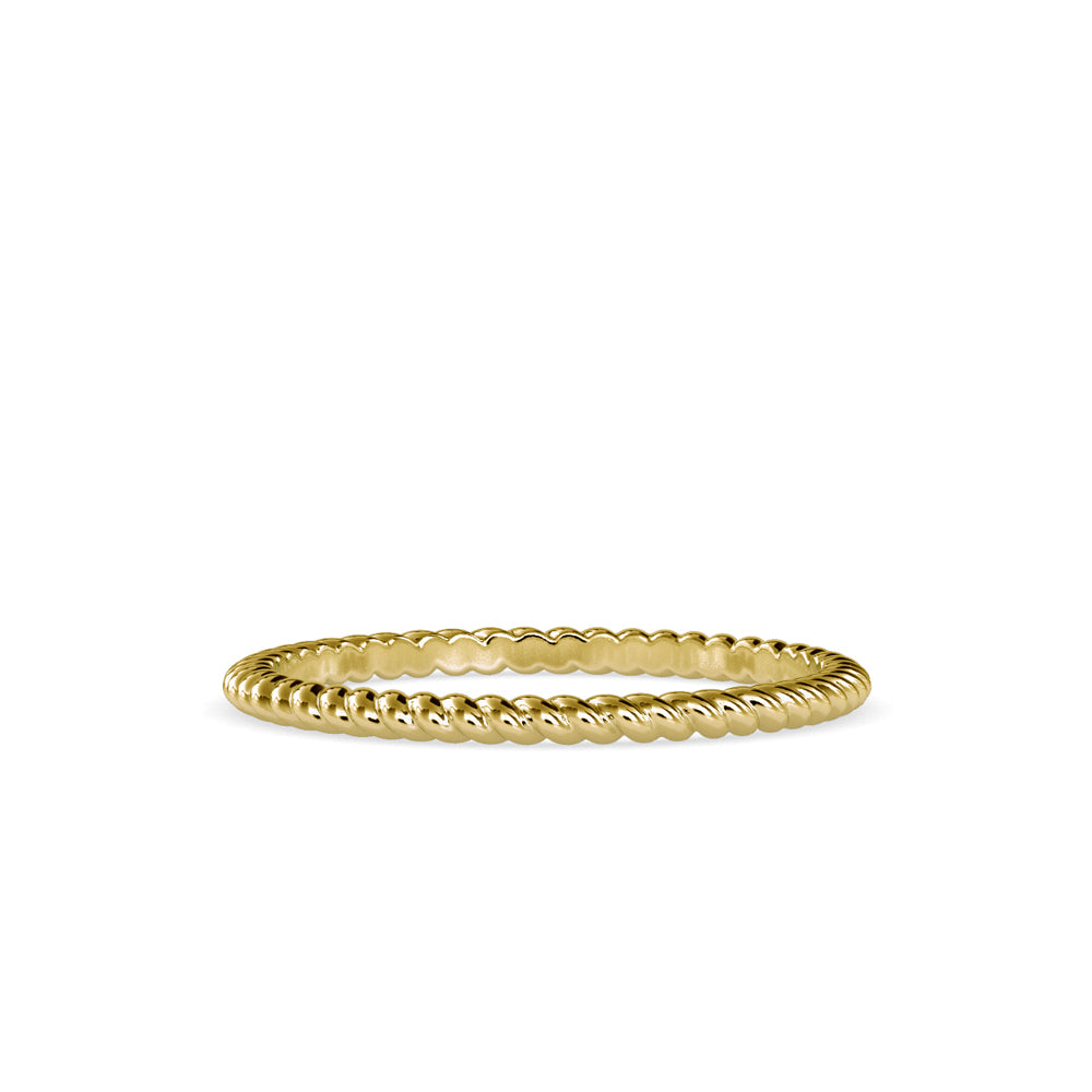 Twisted Elegance: 1.29kt Gold Ring