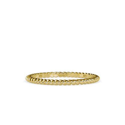 Twisted Elegance: 1.29kt Gold Ring