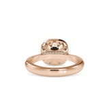 Lab Grown Diamonds with 1 CT Center Solitaire, 0.60 CT Side Diamonds in 14Kt Yellow Gold Round Brilliant Diamond Halo Engagement Ring - IGI Certified & Customizable