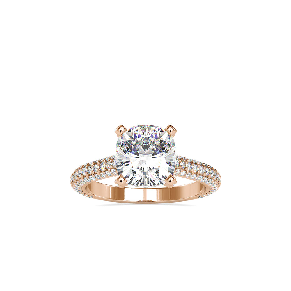 1.52 CT Lab Grown Round Brilliant Diamond Solitaire Engagement Ring in 14K Yellow Gold, IGI Certified