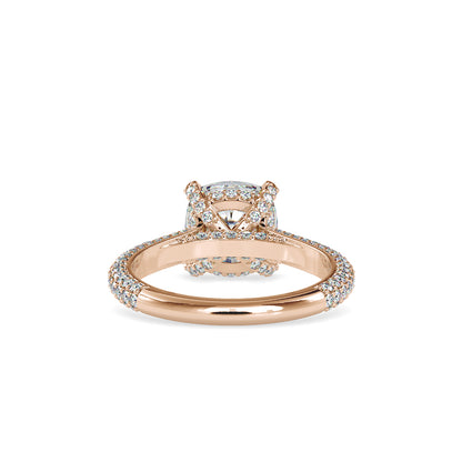 1.52 CT Lab Grown Round Brilliant Diamond Solitaire Engagement Ring in 14K Yellow Gold, IGI Certified