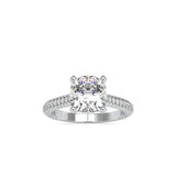 Lab Grown Diamond with 1 CT Center Solitaire, 0.9 CT Side Diamonds Engagement Ring in 14K Yellow  Gold - IGI Certified & Customizable