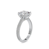 Lab Grown Diamond with 1 CT Center Solitaire, 0.9 CT Side Diamonds Engagement Ring in 14K Yellow  Gold - IGI Certified & Customizable