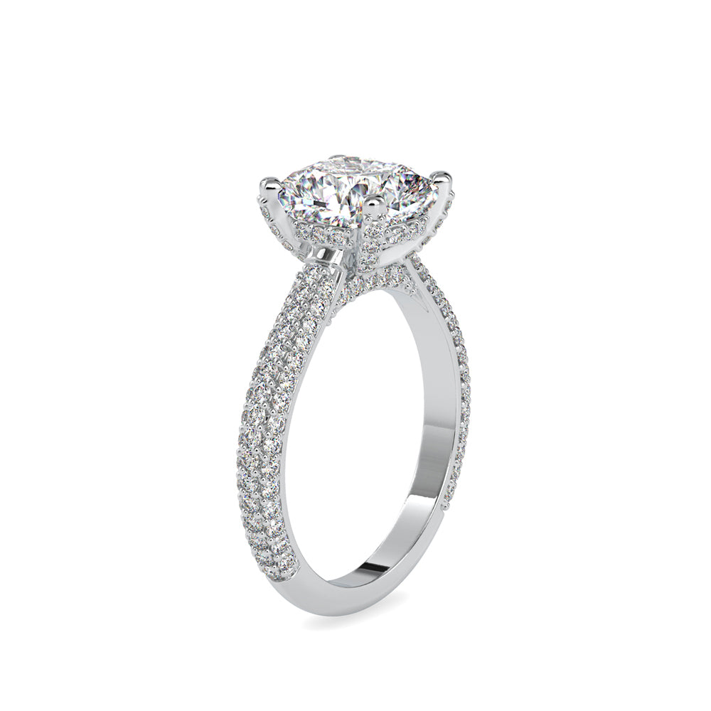 1.52 CT Lab Grown Round Brilliant Diamond Solitaire Engagement Ring in 14K Yellow Gold, IGI Certified