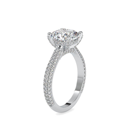 1.52 CT Lab Grown Round Brilliant Diamond Solitaire Engagement Ring in 14K Yellow Gold, IGI Certified