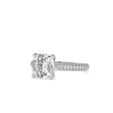 Lab Grown Diamond with 1 CT Center Solitaire, 0.9 CT Side Diamonds Engagement Ring in 14K Yellow  Gold - IGI Certified & Customizable