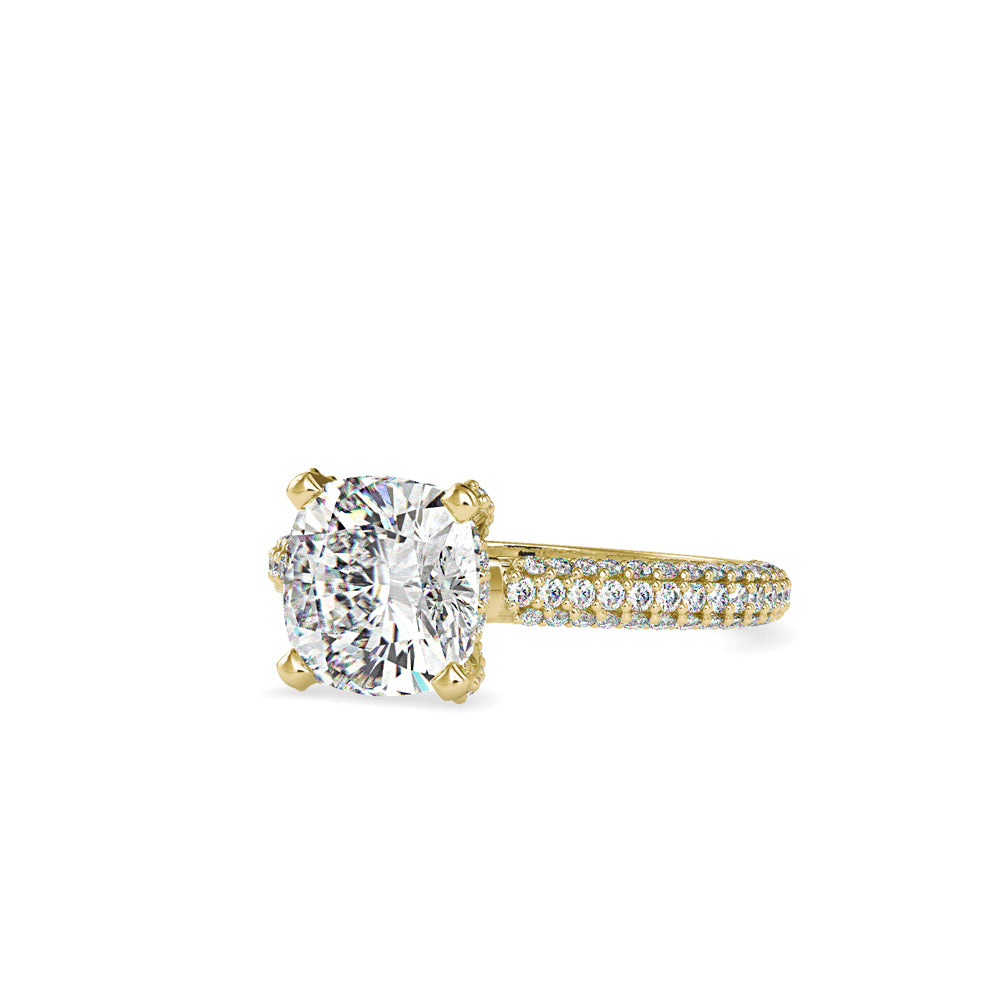 1.52 CT Lab Grown Round Brilliant Diamond Solitaire Engagement Ring in 14K Yellow Gold, IGI Certified
