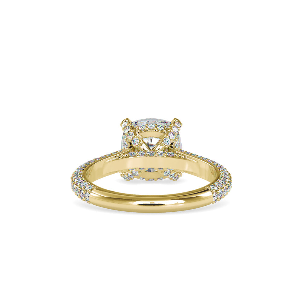 1.52 CT Lab Grown Round Brilliant Diamond Solitaire Engagement Ring in 14K Yellow Gold, IGI Certified