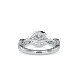 Lab Grown Diamonds with 1CT Center Solitaire, 0.56 CT Side Diamonds in 14K Yellow Gold, Brilliant Diamond Infinity Engagement Ring -  IGI Certified & Customizable