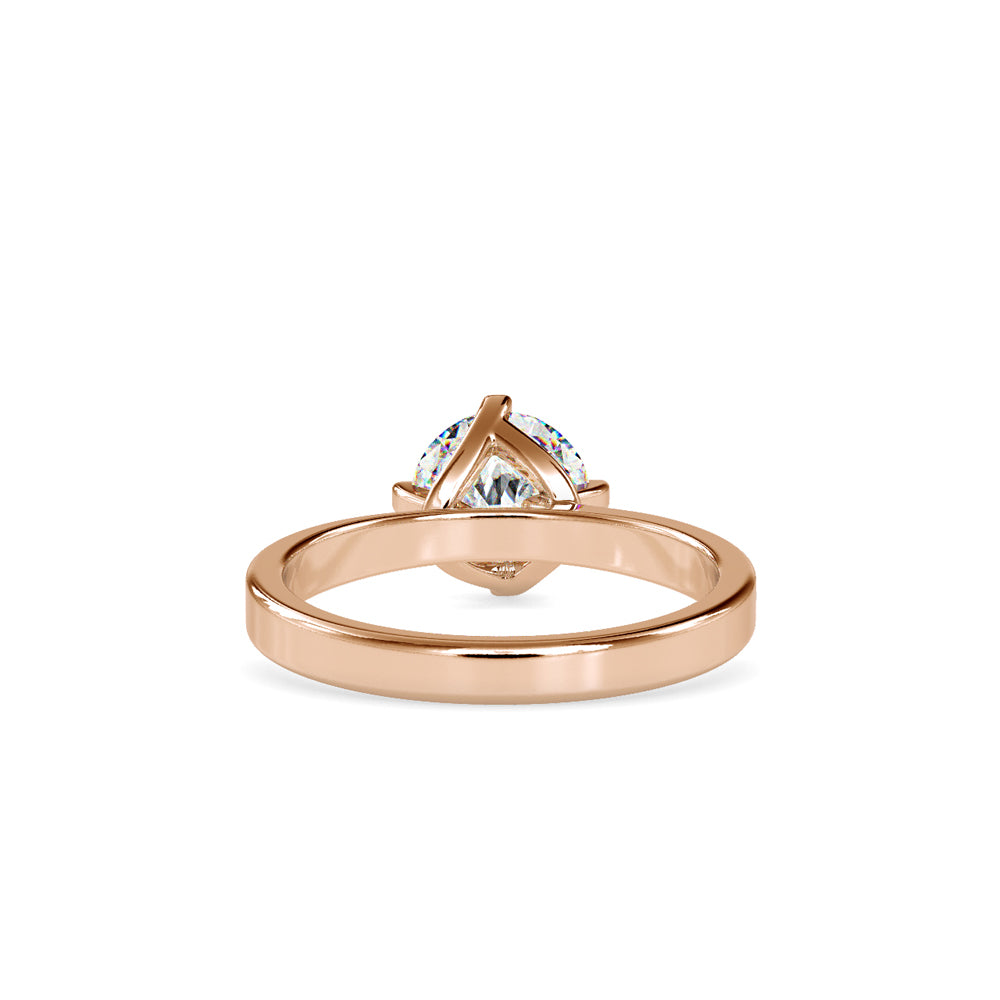 1.05 CT Lab Grown Round Brilliant Diamond Solitaire Engagement Ring in 14K Yellow Gold, IGI Certified
