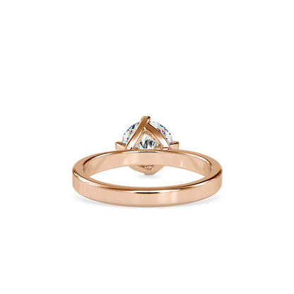 1.05 CT Lab Grown Round Brilliant Diamond Solitaire Engagement Ring in 14K Yellow Gold, IGI Certified