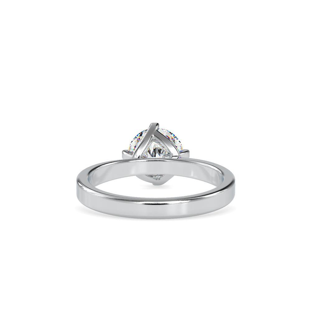 1.05 CT Lab Grown Round Brilliant Diamond Solitaire Engagement Ring in 14K Yellow Gold, IGI Certified