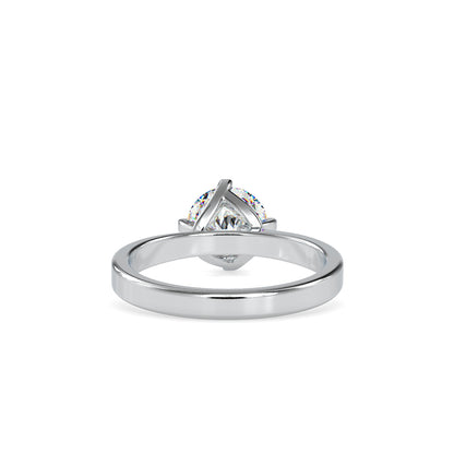1.05 CT Lab Grown Round Brilliant Diamond Solitaire Engagement Ring in 14K Yellow Gold, IGI Certified