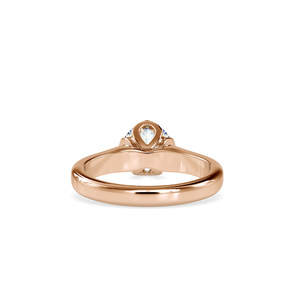 1.07 CT Lab Grown Round Brilliant Diamond Solitaire Engagement Ring in 14K Yellow Gold, IGI Certified
