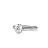 Lab Grown Diamond 1.07 CT Centre Solitaire in 14K Gold, Round Brilliant Engagement Ring - IGI Certified & Customizable