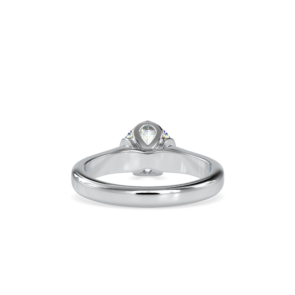 1.07 CT Lab Grown Round Brilliant Diamond Solitaire Engagement Ring in 14K Yellow Gold, IGI Certified