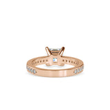 Lab Grown Diamonds with 1.02 CT Center Solitaire, 0.28 CT Side Diamonds in 14K Yellow -  IGI Certified & Customizable