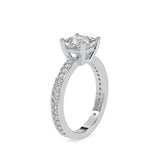 Lab Grown Diamonds with 1.02 CT Center Solitaire, 0.28 CT Side Diamonds in 14K Yellow -  IGI Certified & Customizable