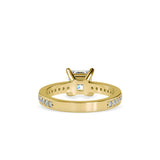Lab Grown Diamonds with 1.02 CT Center Solitaire, 0.28 CT Side Diamonds in 14K Yellow -  IGI Certified & Customizable