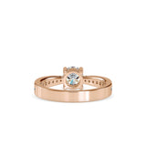 Lab Grown Diamonds with 1 CT Center Solitaire, 0.12 CT Side Diamonds in 14K Yellow -  IGI Certified & Customizable