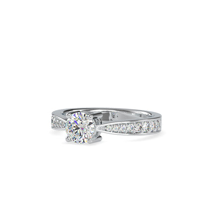 0.08 CT Lab Grown Diamond Heart Ring in 14K Rose Gold, IGI Certified