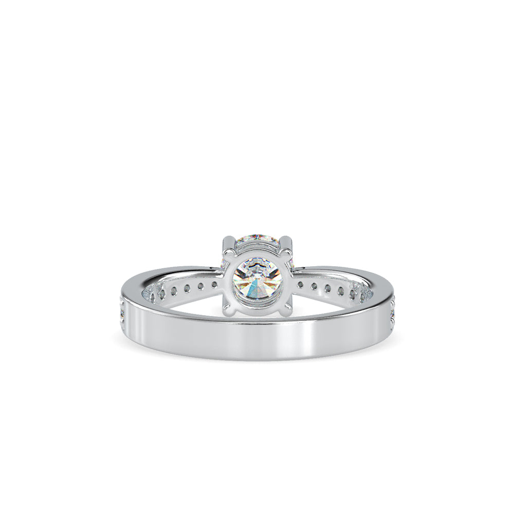 0.08 CT Lab Grown Diamond Heart Ring in 14K Rose Gold, IGI Certified