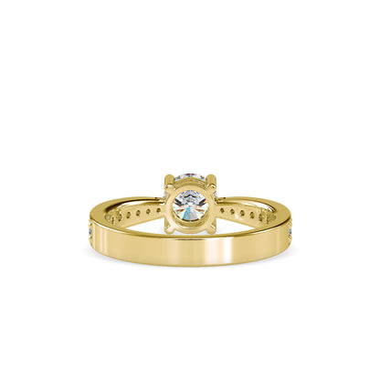 0.08 CT Lab Grown Diamond Heart Ring in 14K Rose Gold, IGI Certified
