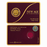 50 mg 24KT 999 Fine Gold Coin