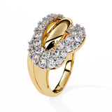 Love's Embrace: 14k Gold Ring with 0.67ct Diamonds