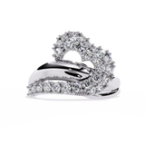 Love's Embrace: 14k Gold Ring with 0.67ct Diamonds