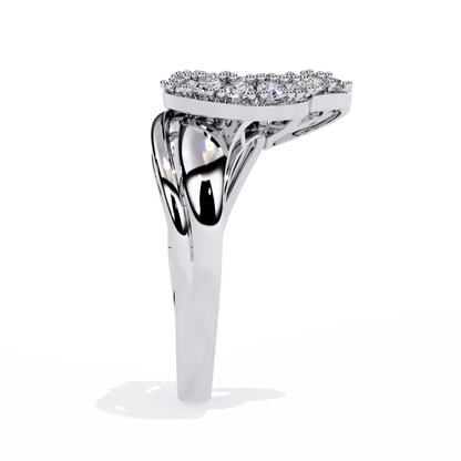 Love's Embrace: 14k Gold Ring with 0.67ct Diamonds