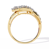 Love's Embrace: 14k Gold Ring with 0.67ct Diamonds