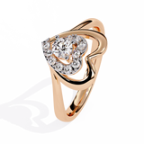 14K Gold 0.26 CT Lab Grown Diamond Heart Ring – IGI Certified, Customizable