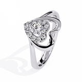 14K Gold 0.26 CT Lab Grown Diamond Heart Ring – IGI Certified, Customizable