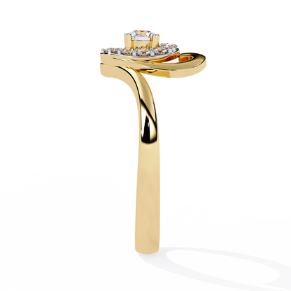 Twinkle Twinkle Little Heart: 14k Gold 0.26 ct Diamond Ring