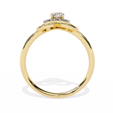 14K Gold 0.26 CT Lab Grown Diamond Heart Ring – IGI Certified, Customizable