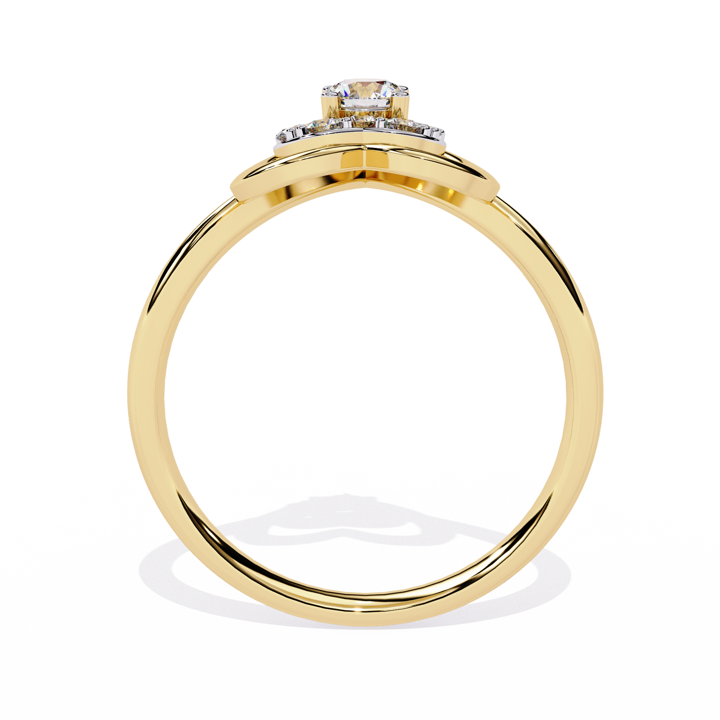 Twinkle Twinkle Little Heart: 14k Gold 0.26 ct Diamond Ring