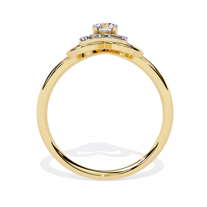 Twinkle Twinkle Little Heart: 14k Gold 0.26 ct Diamond Ring