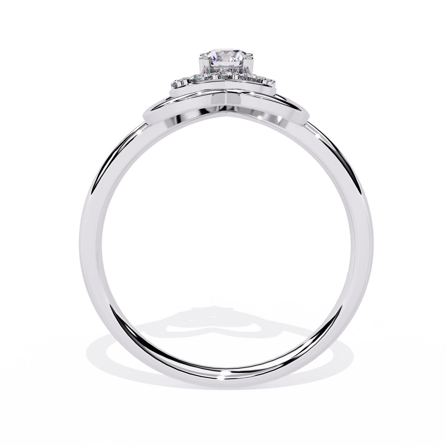 Twinkle Twinkle Little Heart: 14k Gold 0.26 ct Diamond Ring
