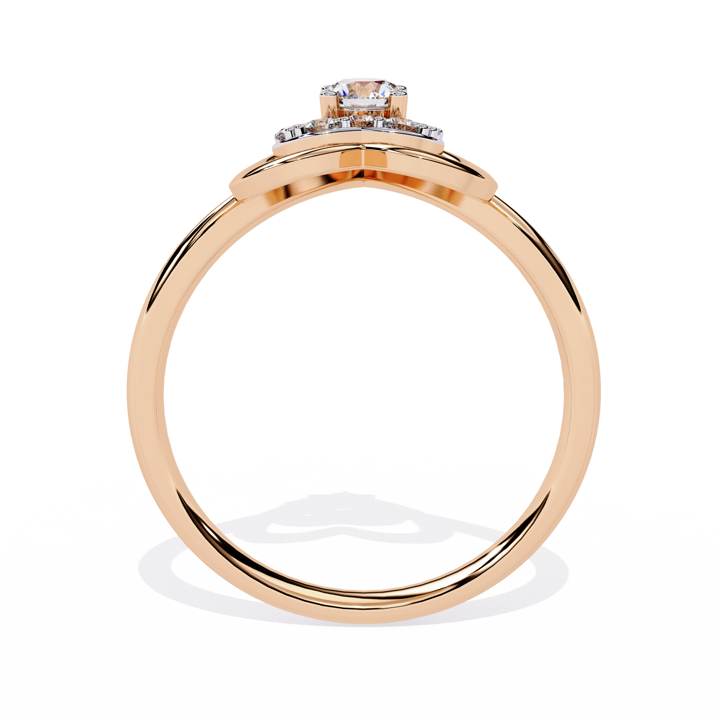 Twinkle Twinkle Little Heart: 14k Gold 0.26 ct Diamond Ring