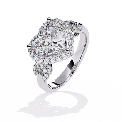 Radiant Heart: 1.88ct Diamond Ring With 14k Gold