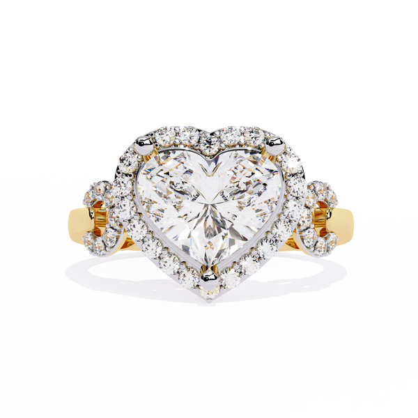Radiant Heart: 1.88ct Diamond Ring With 14k Gold