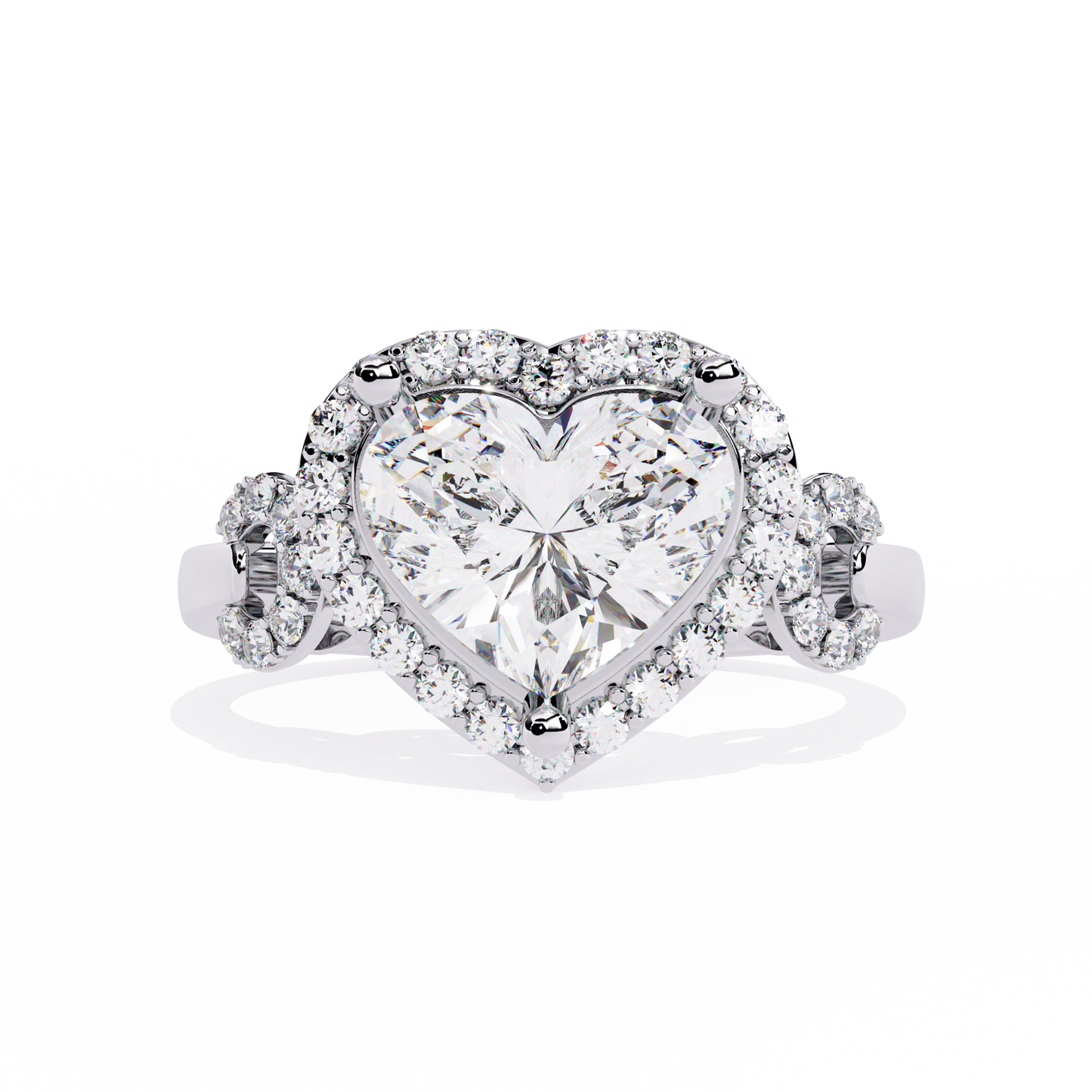 Radiant Heart: 1.88ct Diamond Ring With 14k Gold