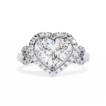 Radiant Heart: 1.88ct Diamond Ring With 14k Gold