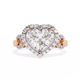 Radiant Heart: 1.88ct Diamond Ring With 14k Gold