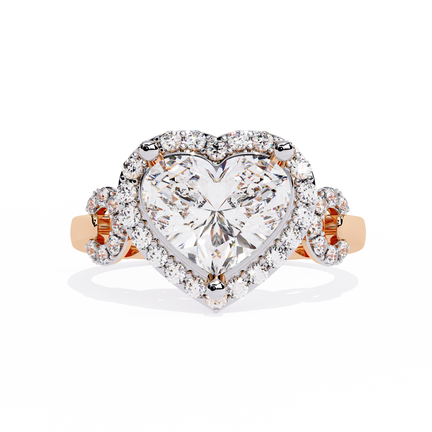 Radiant Heart: 1.88ct Diamond Ring With 14k Gold