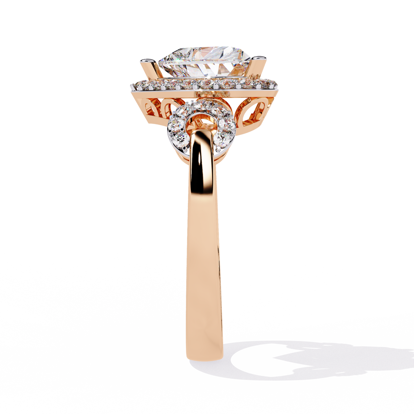 Radiant Heart: 1.88ct Diamond Ring With 14k Gold