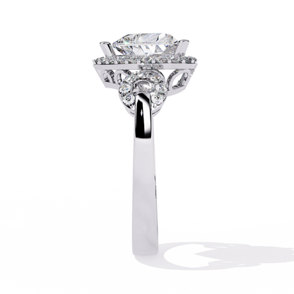 Radiant Heart: 1.88ct Diamond Ring With 14k Gold