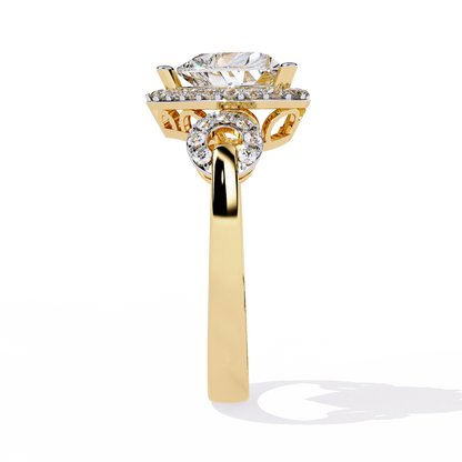 Radiant Heart: 1.88ct Diamond Ring With 14k Gold
