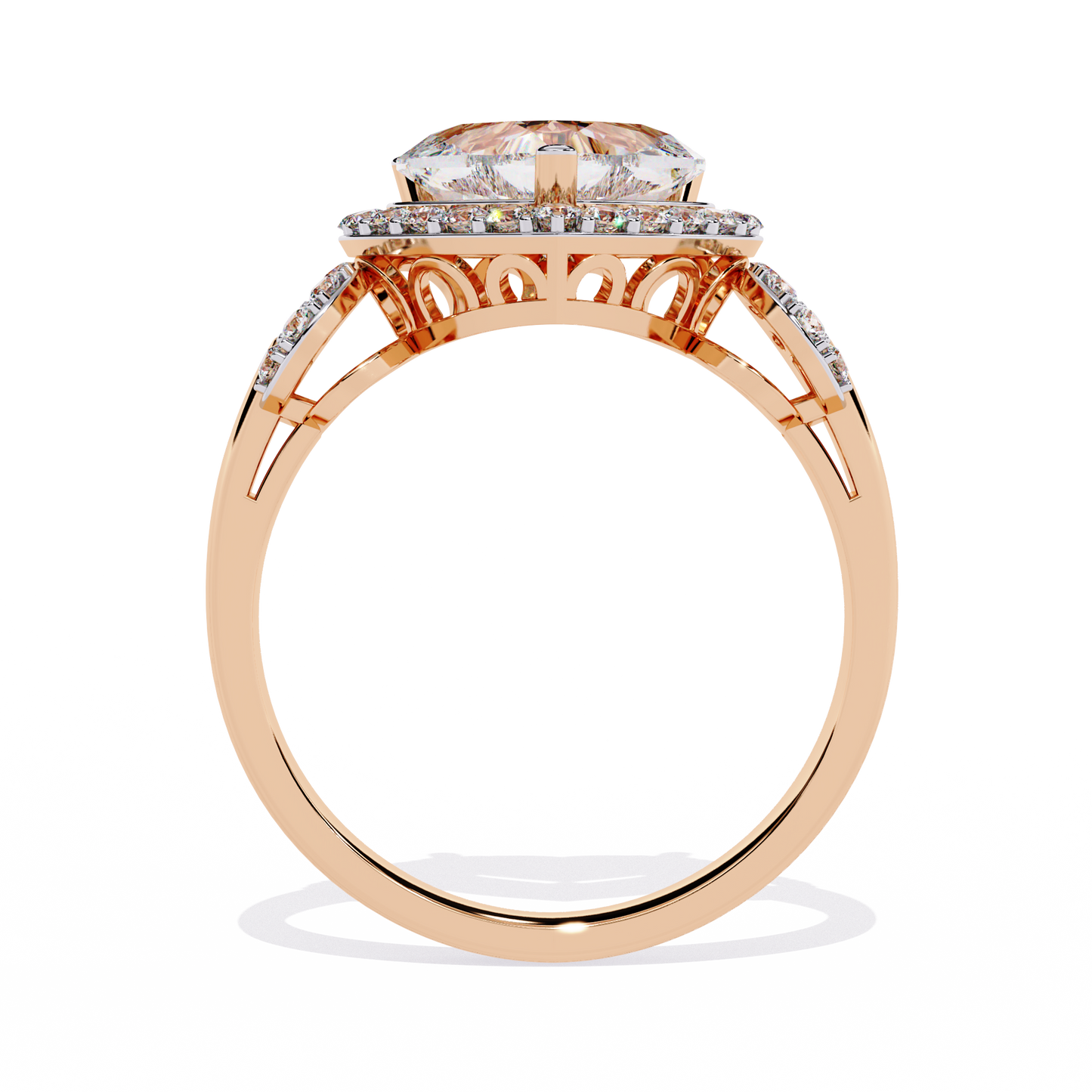 Radiant Heart: 1.88ct Diamond Ring With 14k Gold